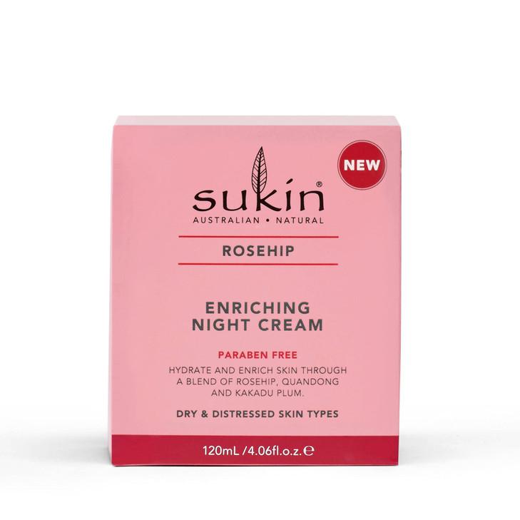 sukin Rosehip Enriching Night Cream for Women 406 oz Cream