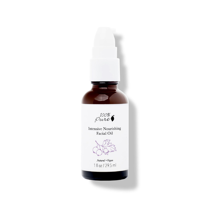 100 PURE Intensive Nourish Facial Oil Hydrating Face Body Moisturizer Natural Illuminating Dry Skincare for Women Men Ve