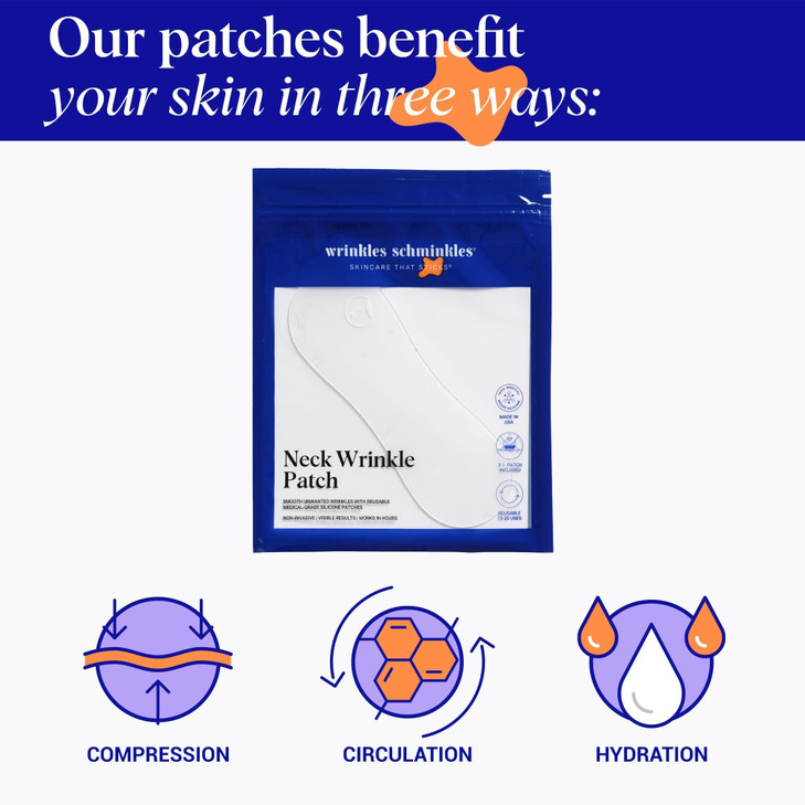 Wrinkles Schminkles Neck Wrinkle Patch Reusable Silicone Smoothing Pads Sensitively Formulated Wrinkle Patches Reduce Wr