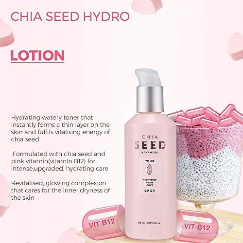 THE FACE SHOP Chia Seed Hydro Lotion Soft Hydrating Lotion for Skin Moisturizing Nourishing without Sticky Residue Formu
