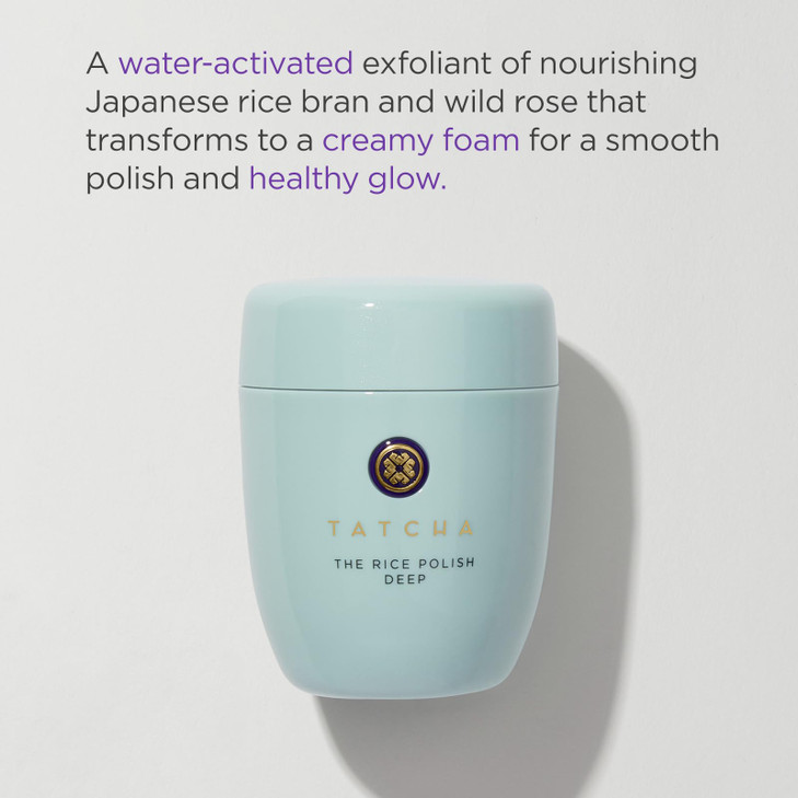 Tatcha The Rice Polish Deep Daily NonAbrasive Exfoliator with Papaya Extract for Oily and AcneProne Skin 60 grams 21 oz