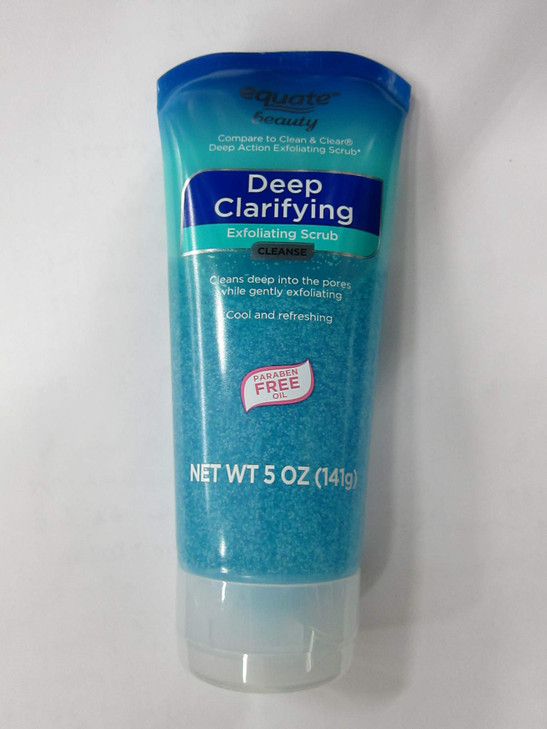 Equate Beauty Deep clarifying Exfoliating Scrub Facial Cleanser 5 oz