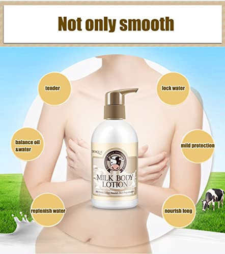 BIOAQUA Moisturizing Milk Body Neck Kneel Leg Lotion Vitamin E Nourishing AntiWrinkle 250ml 845oz
