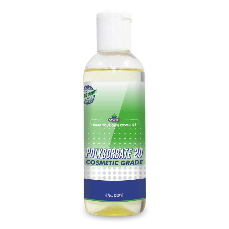 MYOC PolySorbate 20200ml Used in Skin Care Hair Care Acne Care Toner Lotion Crafter Bath Bombs emulsifier surfactant fra