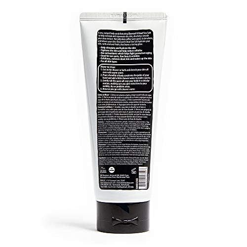 BioMiracle Body Scrub with Charcoal Dead Sea Salt AntiCellulite Skin Firming Tightening Natural Body Scrub with Herbal E