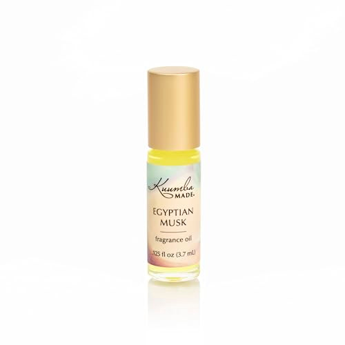 Kuumba Made Egyptian Musk Fragrance Oil LongLasting SmallBatch Perfume Roller Vegan AlcoholFree 125 Fl Oz