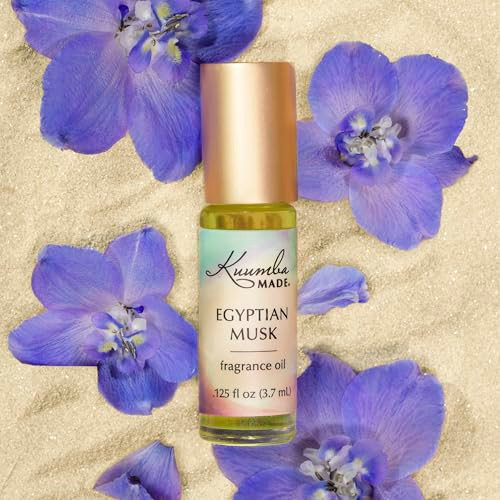 Kuumba Made Egyptian Musk Fragrance Oil LongLasting SmallBatch Perfume Roller Vegan AlcoholFree 125 Fl Oz