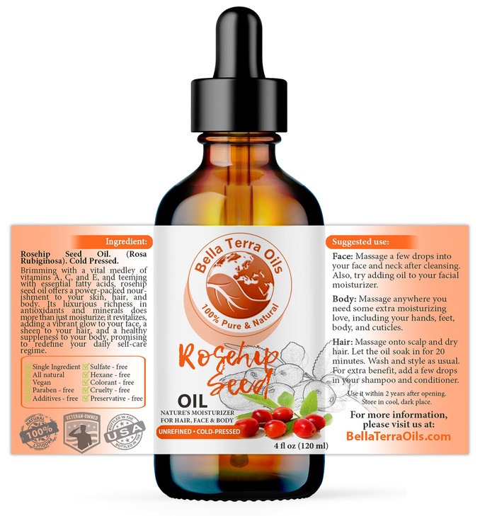 Bella Terra Oils Rosehihp Seed Oil