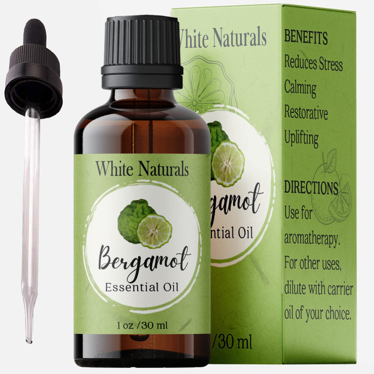 Organic Bergamot Essential Oil 100 Pure Natural Premium Therapeutic Grade with Premium Glass Dropper Undiluted NaturalHo