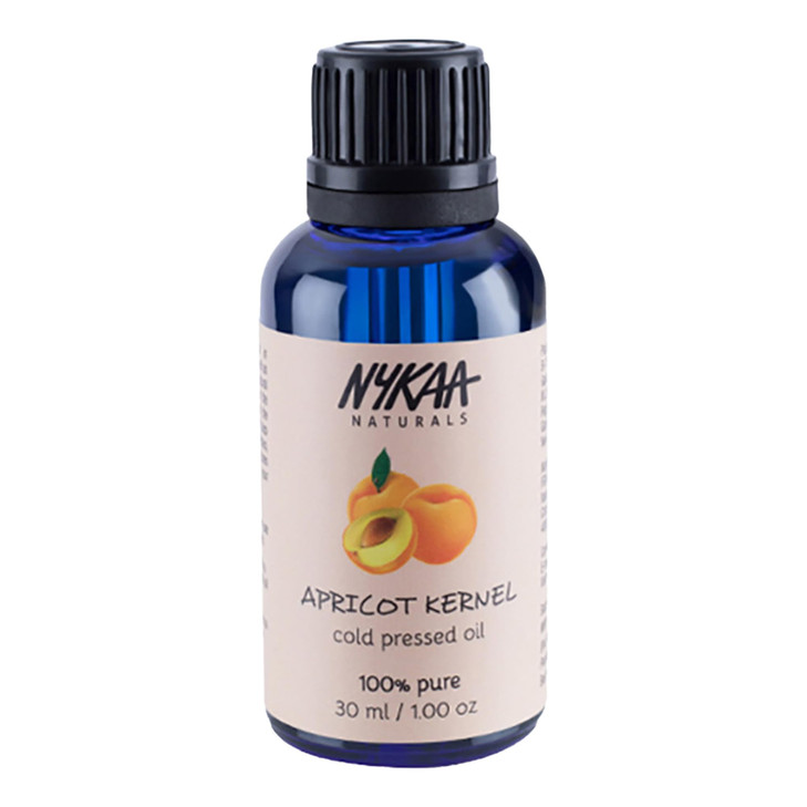 Nykaa Naturals 100 Percent Pure Cold Pressed Apricot Kernel 101 oz Essential Oils for Dry Sensitive Skin Face Oil for Wr