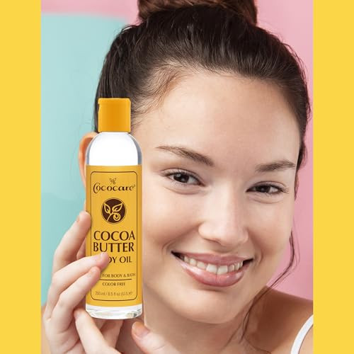 Cococare Cocoa Butter Body Oil Lightweight and Fast Absorbing 85 Fl Oz