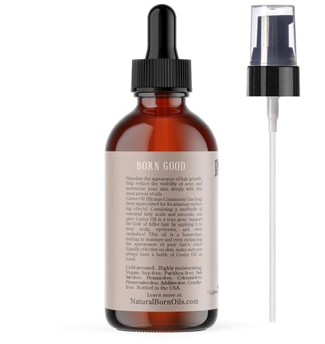 SALE 4oz Castor Oil 100 Pure and Natural Organic Works Magic on Your Hair and Skin Includes Pump Dropper