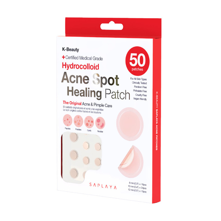 Saplaya KBeauty Ance Care Hydrocolloid Patches For Acne Pimple Care 100 Hydrocolloid Acne Spot Healing Patch