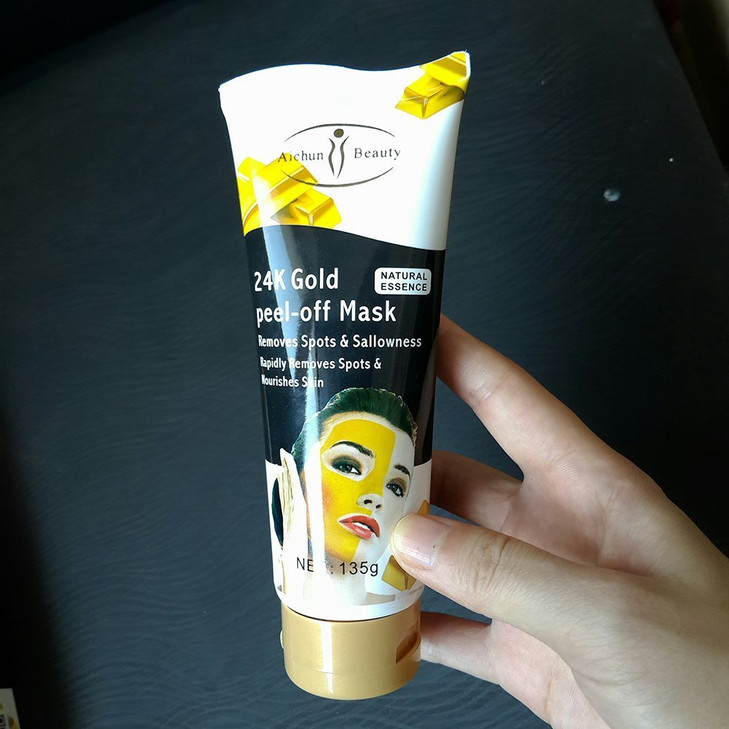 MK aichun 24k Gold PeelOff maskFace Care Facial mask Collagen Gold Powder Crystal Facial Mask