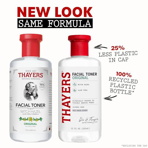 THAYERS AlcoholFree Hydrating Original Witch Hazel Facial Toner with Aloe Vera Formula Vegan Dermatologist Tested and Re