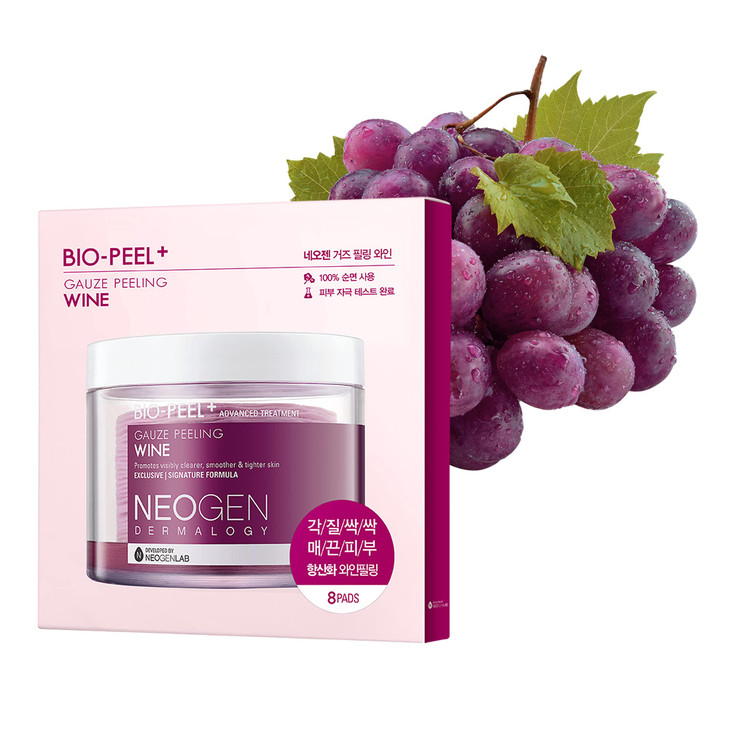 DERMALOGY by NEOGENLAB BioPeel Gauze Peeling Pads Wine 8 pcs