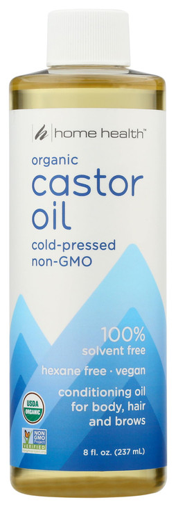 Home Health Castor Oil Cold Pressed Cold Processed 8 Oz
