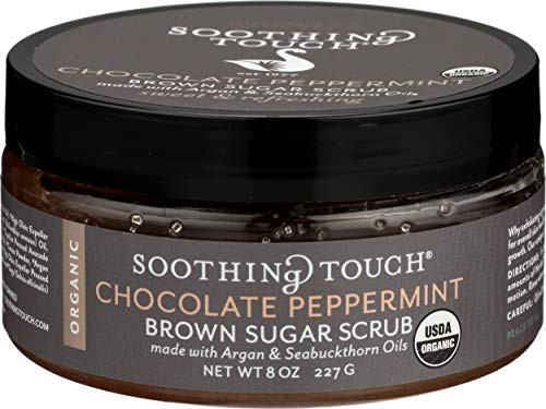 Soothing Touch Organic Herbal Brown Sugar Scrub Chocolate Peppermint 8 Oz