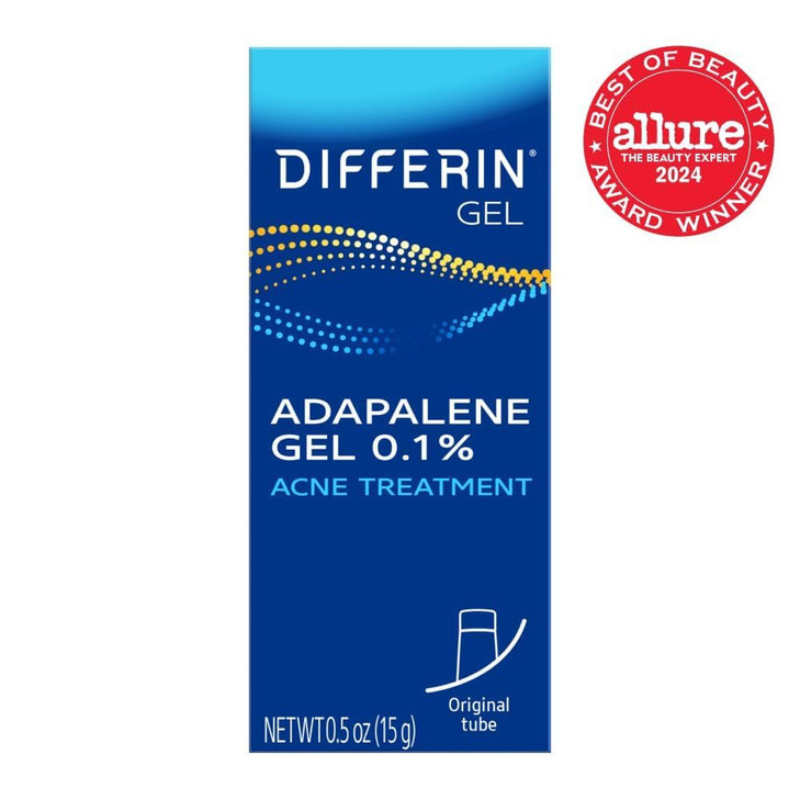 Differin Acne Treatment Gel 30 Day Supply Retinoid Treatment for Face with 01 Adapalene Gentle Skin Care for Acne Prone