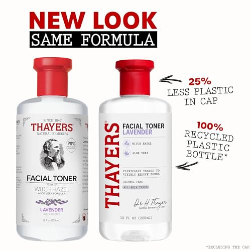 THAYERS AlcoholFree Hydrating Lavender Witch Hazel Facial Toner with Aloe Vera Formula Vegan Dermatologist Tested and Re