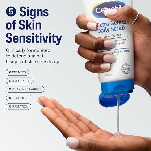 Cetaphil Exfoliating Face Wash Extra Gentle Daily Face Scrub Gently Exfoliates Cleanses For All Skin Types NonIrritating