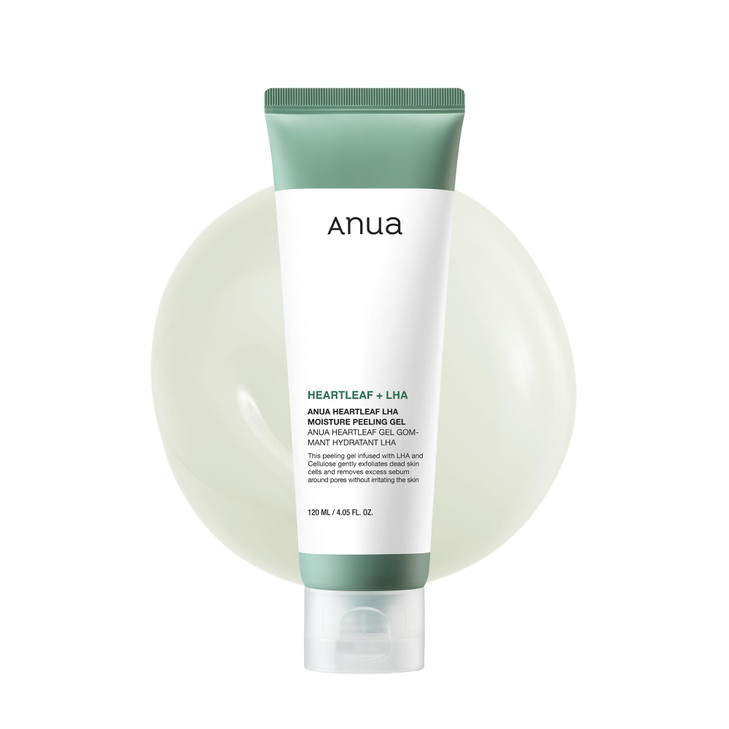 ANUA Heartleaf LHA Moisture Peeling Gel Gentle Exfoliation Hydrating Facial Peel Pore Care Dead Skin Removal Natural Cel