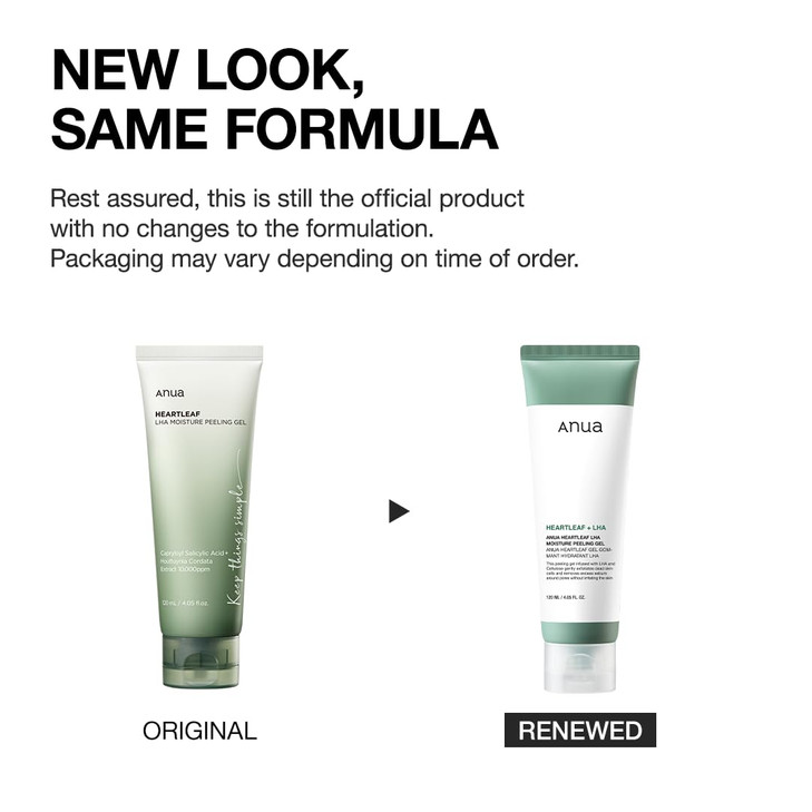 ANUA Heartleaf LHA Moisture Peeling Gel Gentle Exfoliation Hydrating Facial Peel Pore Care Dead Skin Removal Natural Cel