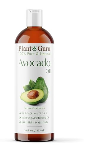 Avocado Oil 16 fl oz Cold Pressed 100 Pure Natural Carrier For Skin Face and Hair Growth Moisturizer Perfect For DYI Cre