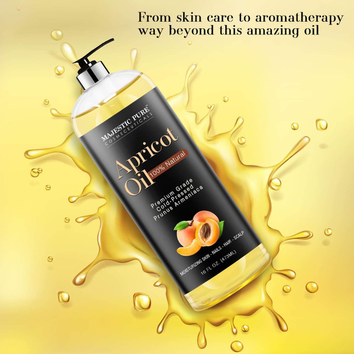 Majestic Pure Avocado Oil 100 Pure Natural Premium Grade ColdPressed HexaneFree Carrier Oil for Skin Hair and Body Moist