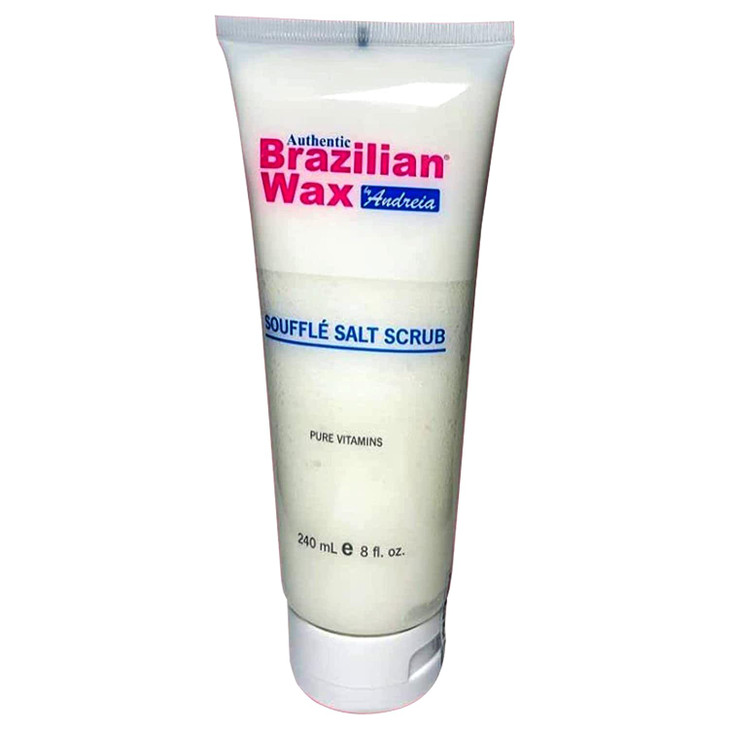 Authentic Brazilian Wax by Andreia Souffle Salt Scrub Body Exfoliating Scrub wLemon Peel Essential Oils Salt Scrub Rich