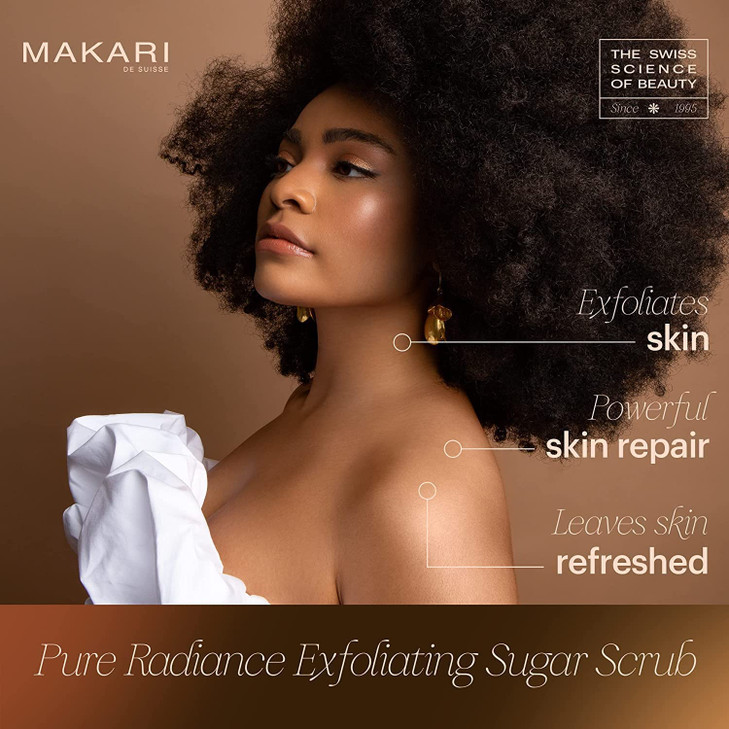 Makari Pure Radiance Exfoliating Face Scrub 592 fl oz Exfoliating Face Body Scrub SkinSmoothing Formula with Papaya Pine