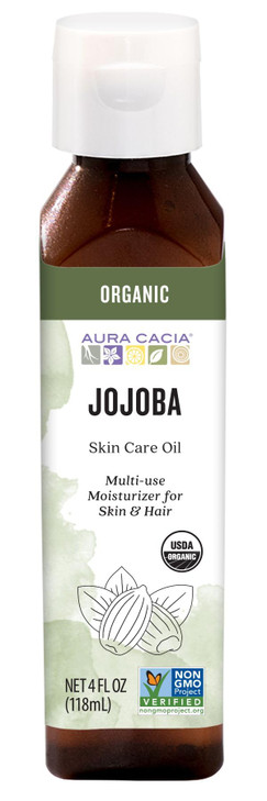 Aura Cacia Organic Skin Care Oil Balancing Jojoba 4 Fluid Ounce