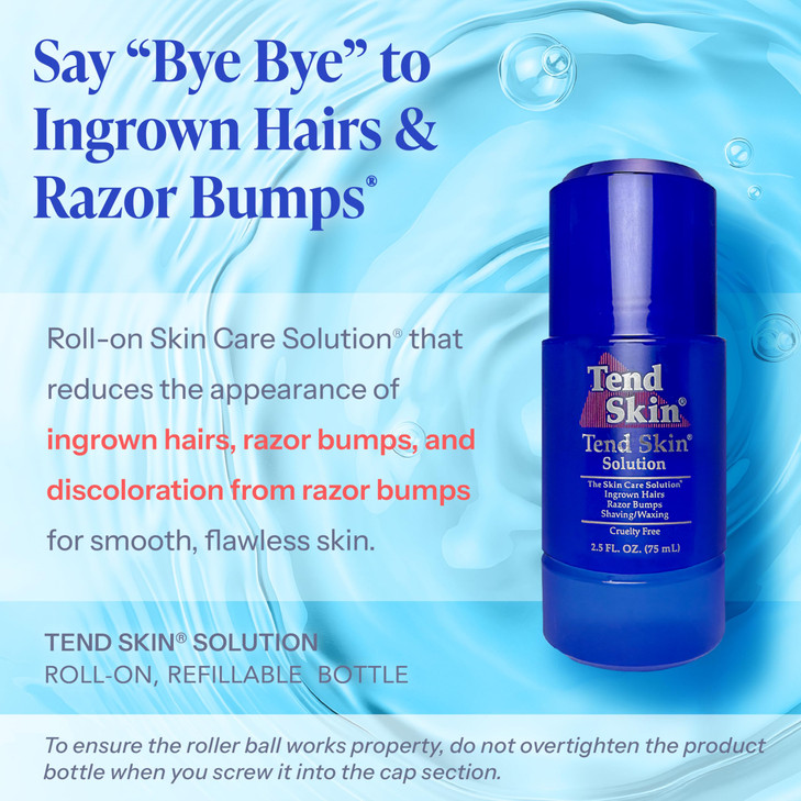 Tend Skin Razor Bump Solution Refillable RollOn Solution For Unsightly Razor Bumps Ingrown Hair And Razor Burns Post Sha