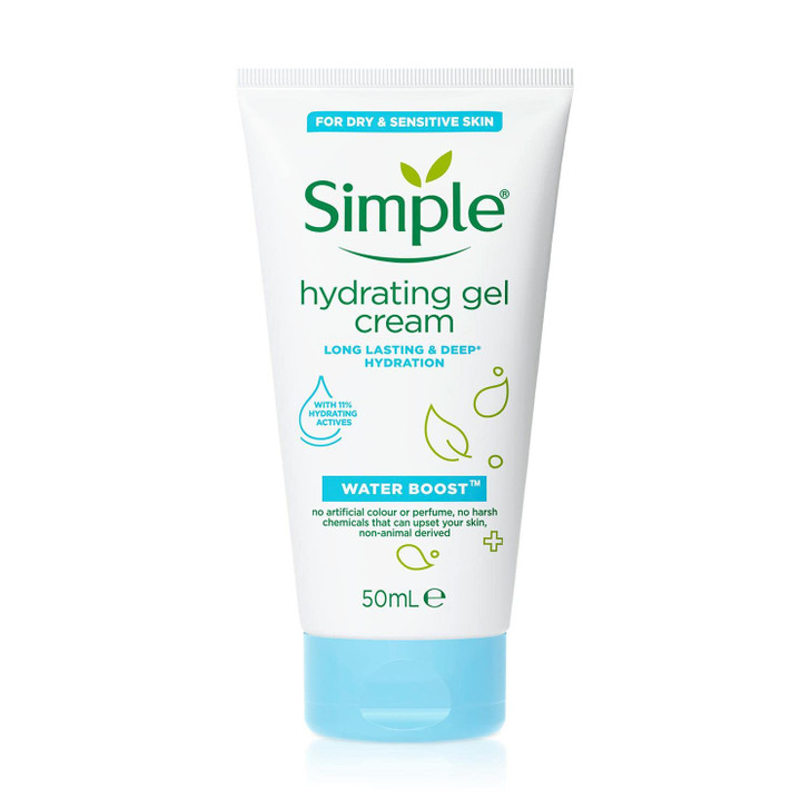 Simple Water Boost Hydrating Gel Cream Face Moisturizer 17 oz