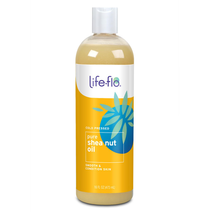 Lifeflo Pure Shea Nut Oil Cold Pressed Hair Care Skin Care MultiPurpose Body Oil Nourishes Dry Hair and Skin Stays Liqui