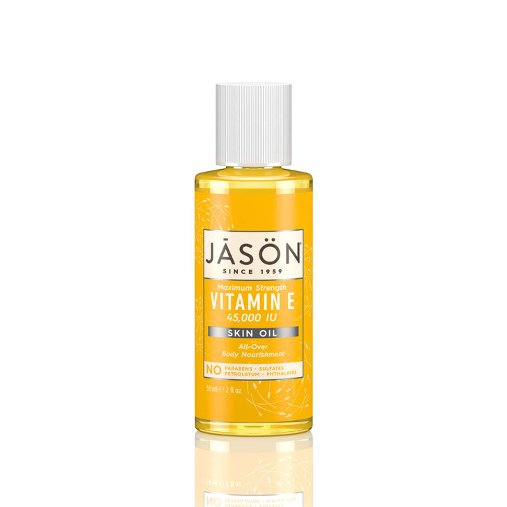 JASON Vitamin E 45000 IU Skin Oil Maximum Strength 2 Ounce Bottle