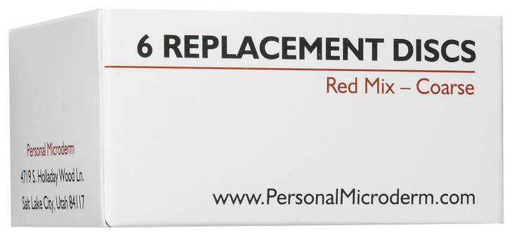 PMD Personal Microderm Replacement Discs Includes 6 Discs and 1 Filter For Use With Classic Plus Pro Man and Elite