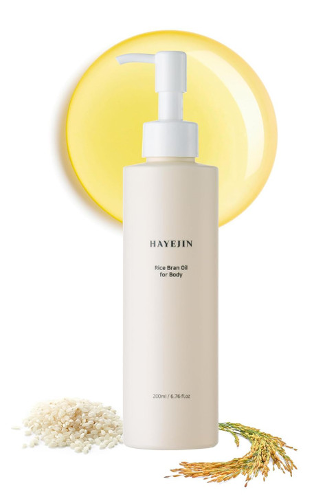 HAYEJIN Rice Bran Oil for Body Moisturizing For Men Women Hydrating Body Oil wFermented Rice Bran Oil for Skin Refreshin