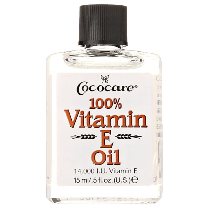 COCOCARE 100 Vitamin E Oil Maximum Moisture for Dry Skin 28000 IU Wrinkle Reduction 1 Fl Oz Pack of 2