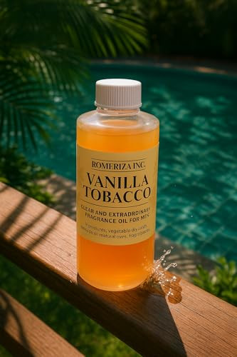 ROMERIZA INC 4 Fl Oz Vanilla Tobacco Fragrance Oil for Men Our Interpretation Rich Blend Concentrated Body and Perfume O