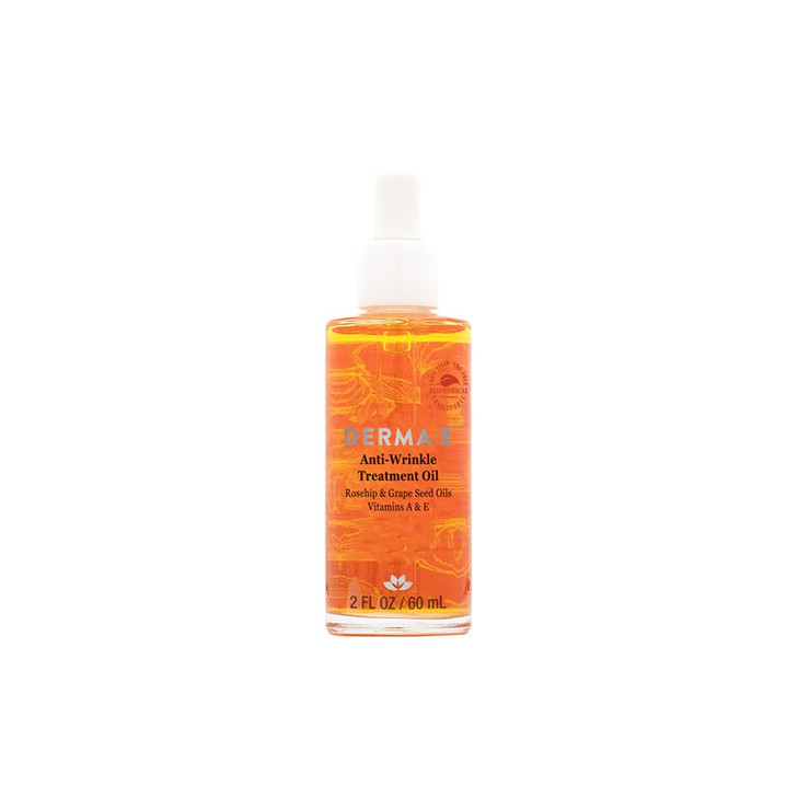 DermaE AntiWrinkle Treatment Oil Rosehip Grape Seed and Vitamins A and E Oils