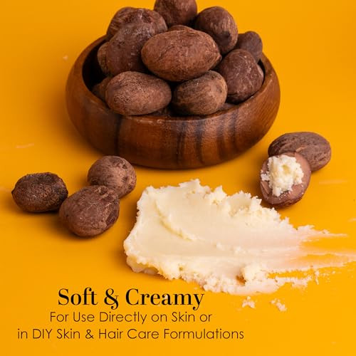 Raw Shea Butter 100 Pure African Shea Butter for Hair and Body with Natural Smoky Scent Unrefined Moisturizer for Dry Sk