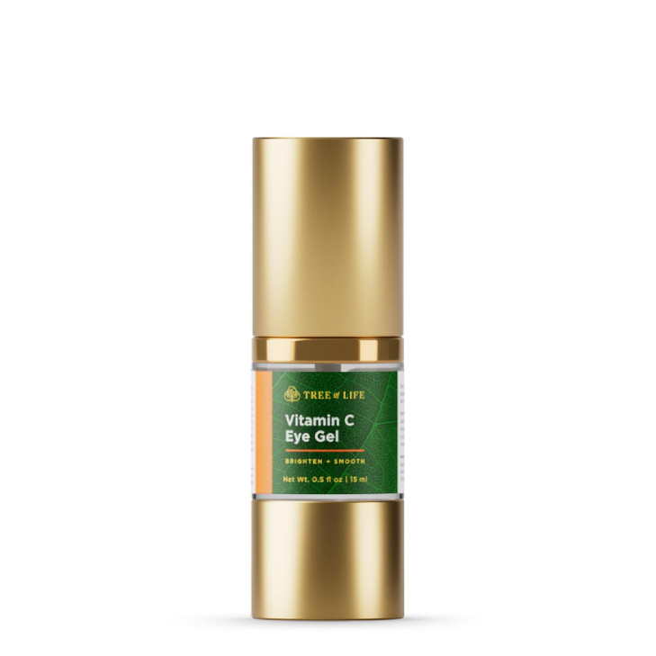Tree of Life Beauty AntiAging Eye Treatment Gel Cream to Hydrate Dark Circles and Reduce Puffiness Bags and Wrinkles Vit