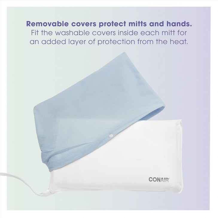 True Glow by Conair Hand Warmer Electric Hand Warmer Thermal Spa Heated Lotion Beauty Mitts Packaging May Vary