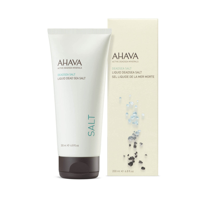 AHAVA Liquid Dead Sea Salt Gel InShower SPA Treatment Gel to Reclaim Moisture Natural Barrier Supports Skins Rejuvenatio