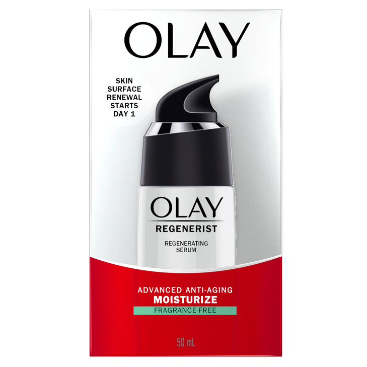 Olay Serum Regenerist Light Gel Face Moisturizer FragranceFree AntiAging AntiWrinkle Hydrating Firming Smoothening Impro