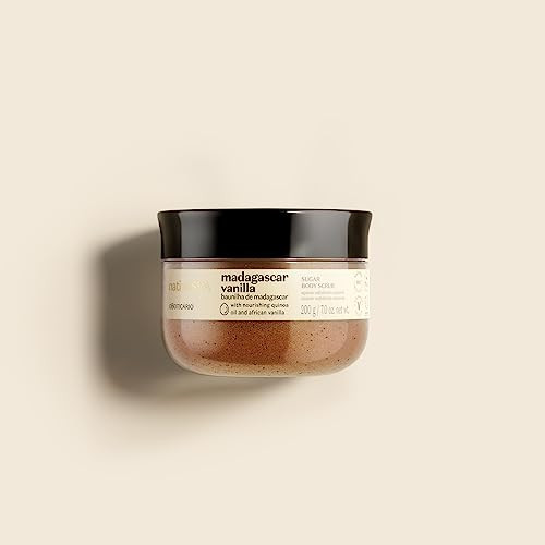 Nativa SPA by O Boticrio Madagascar Vanilla Exfoliating Body Scrub Hydrating Anti Aging Gentle Exfoliator 7 Ounce