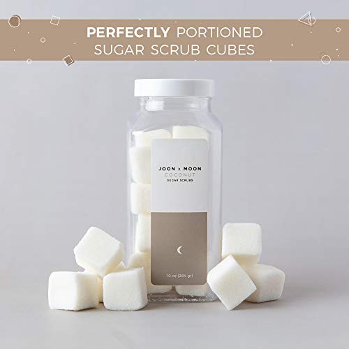 JOON X MOON Sugar Scrub Coconut 1 Pack Exfoliating Body Scrub Moisturizing Aloe and Shea Butter to Soften and Nourish Sk