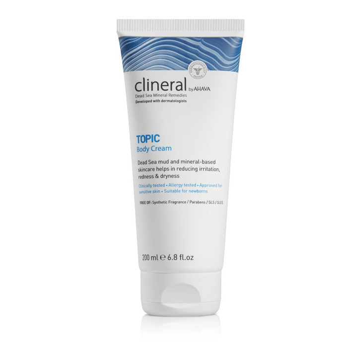AHAVA Clineral Topic Body Cream Lightweight hydrating body cream to alleviate irritations dryness redness with Exclusive