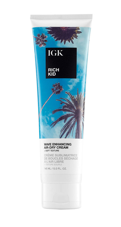 IGK RICH KID Wave Enhancing AirDry Cream Hold Texture Shine Vegan Cruelty Free 5 Oz
